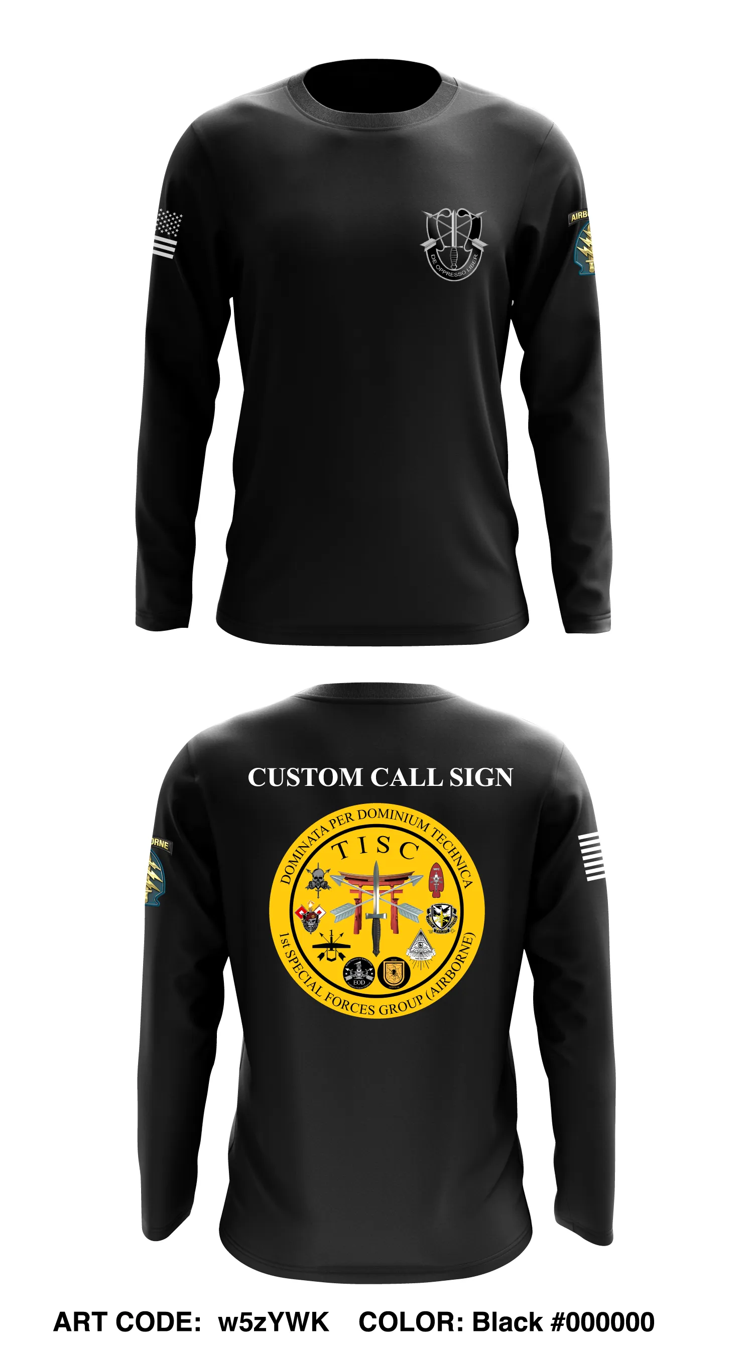 CUSTOM 1 SFG (A) GSB TISC Core Men's LS Performance Tee - w5zYWK