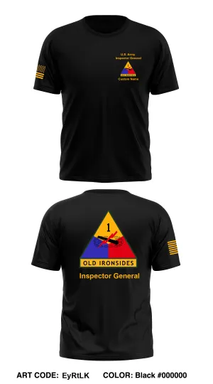CUSTOM 1AD Inspector General Core Men's SS Performance Tee - EyRtLK