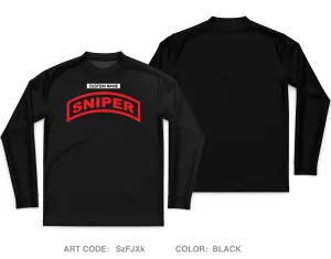 Custom United States Army Sniper Course Core Men's LS Performance Tee - SzFJXk
