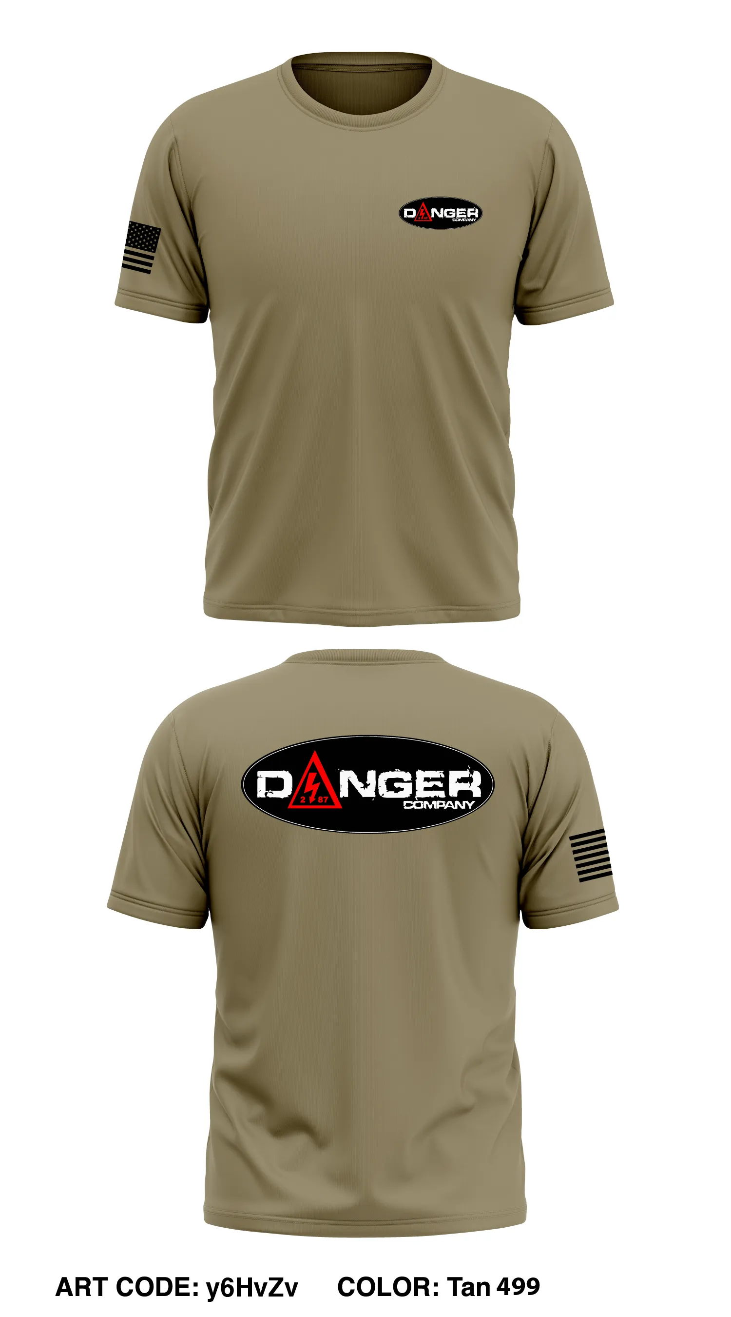 D Co, 2-87 IN Store 1 Core Men's SS Performance Tee - y6HvZv