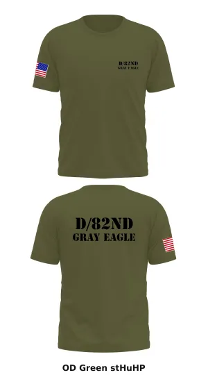 D/82nd Gray Eagle  Store 1 Core Men's SS Performance Tee - stHuHP