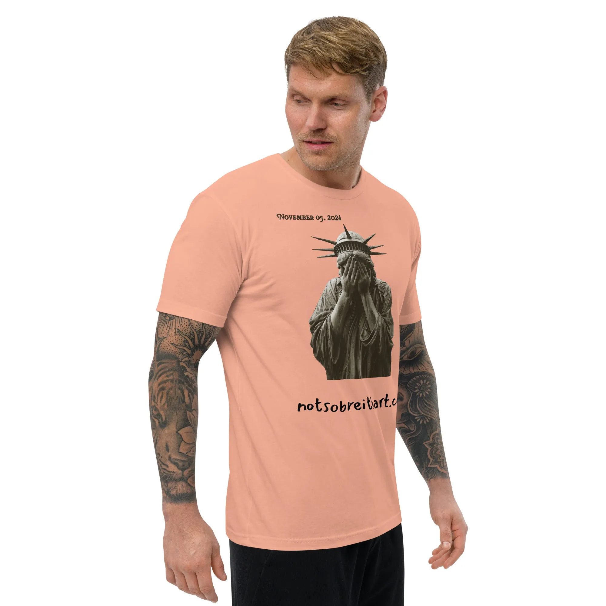 Despondent Liberty Men's fitted T-shirt