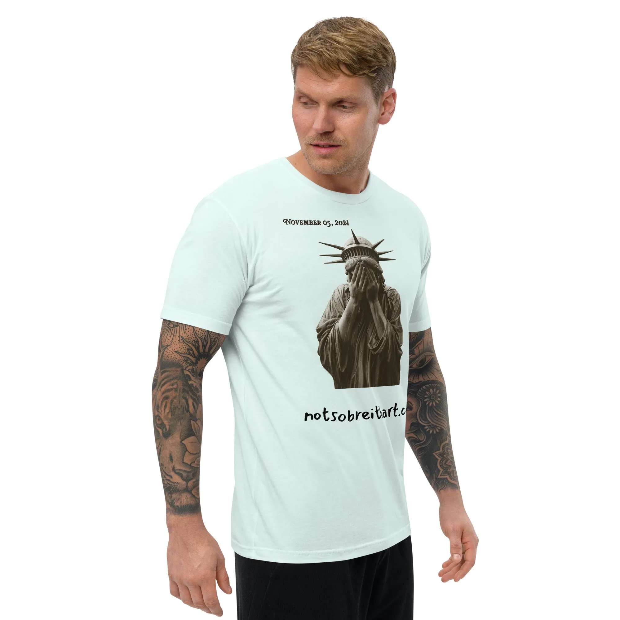 Despondent Liberty Men's fitted T-shirt