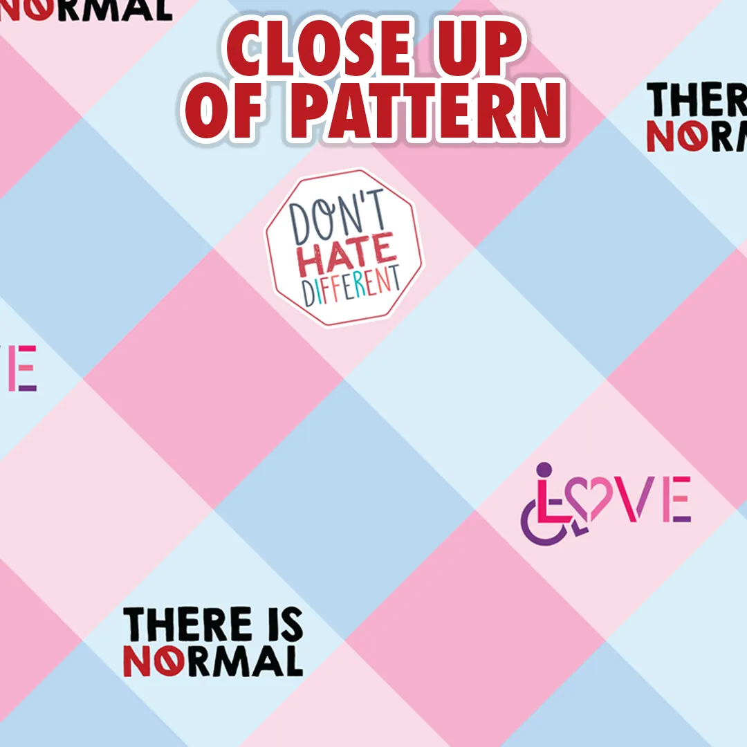 Disability Themed Small Patchwork (Men's Joggers) Pastel Colors