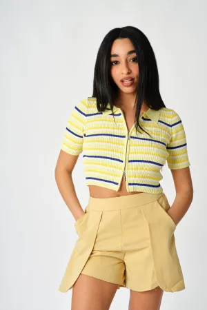 High Waisted Men's Corduroy Shorts