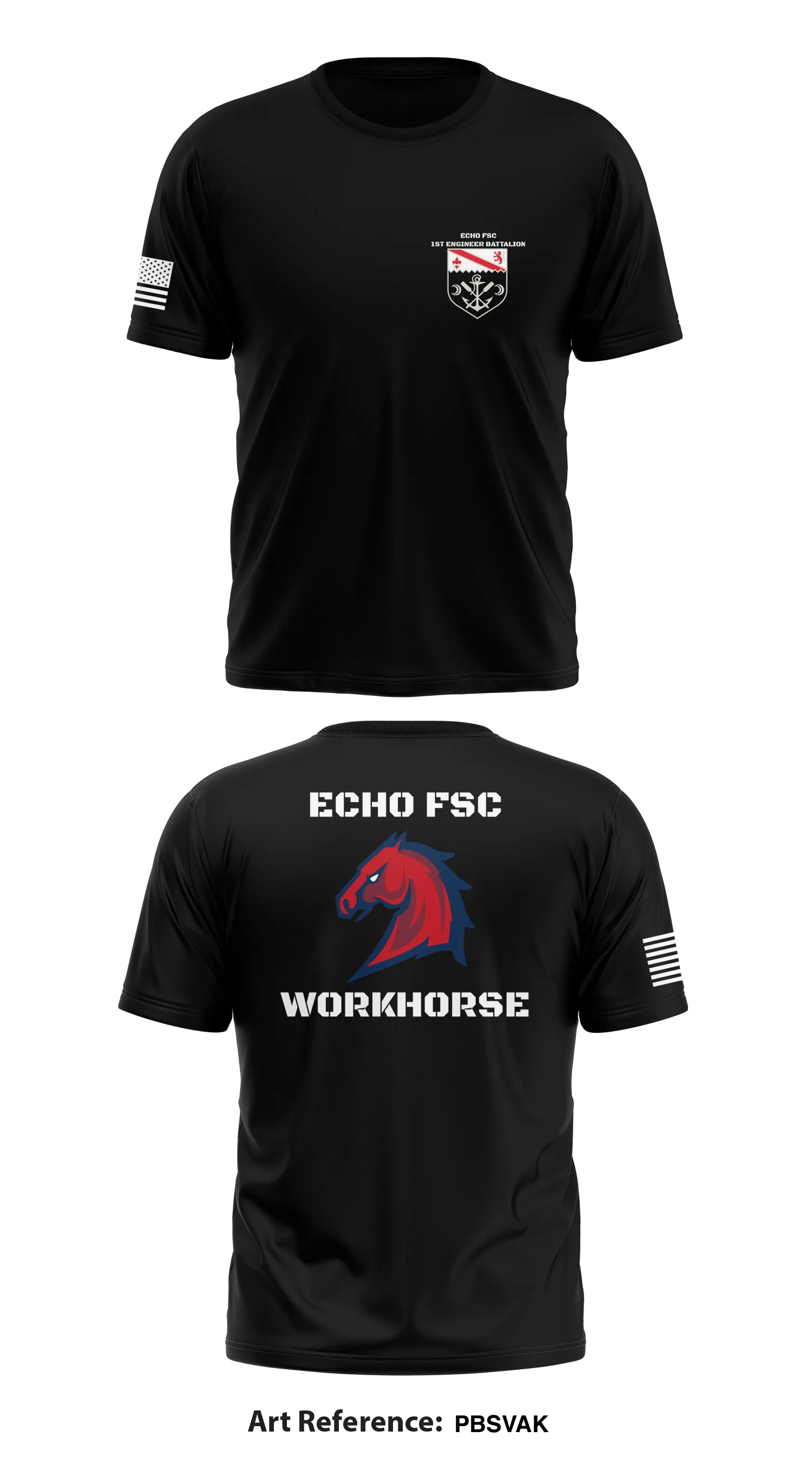 Echo Forward Support Company Store 1 Core Men's SS Performance Tee - PbSVAK