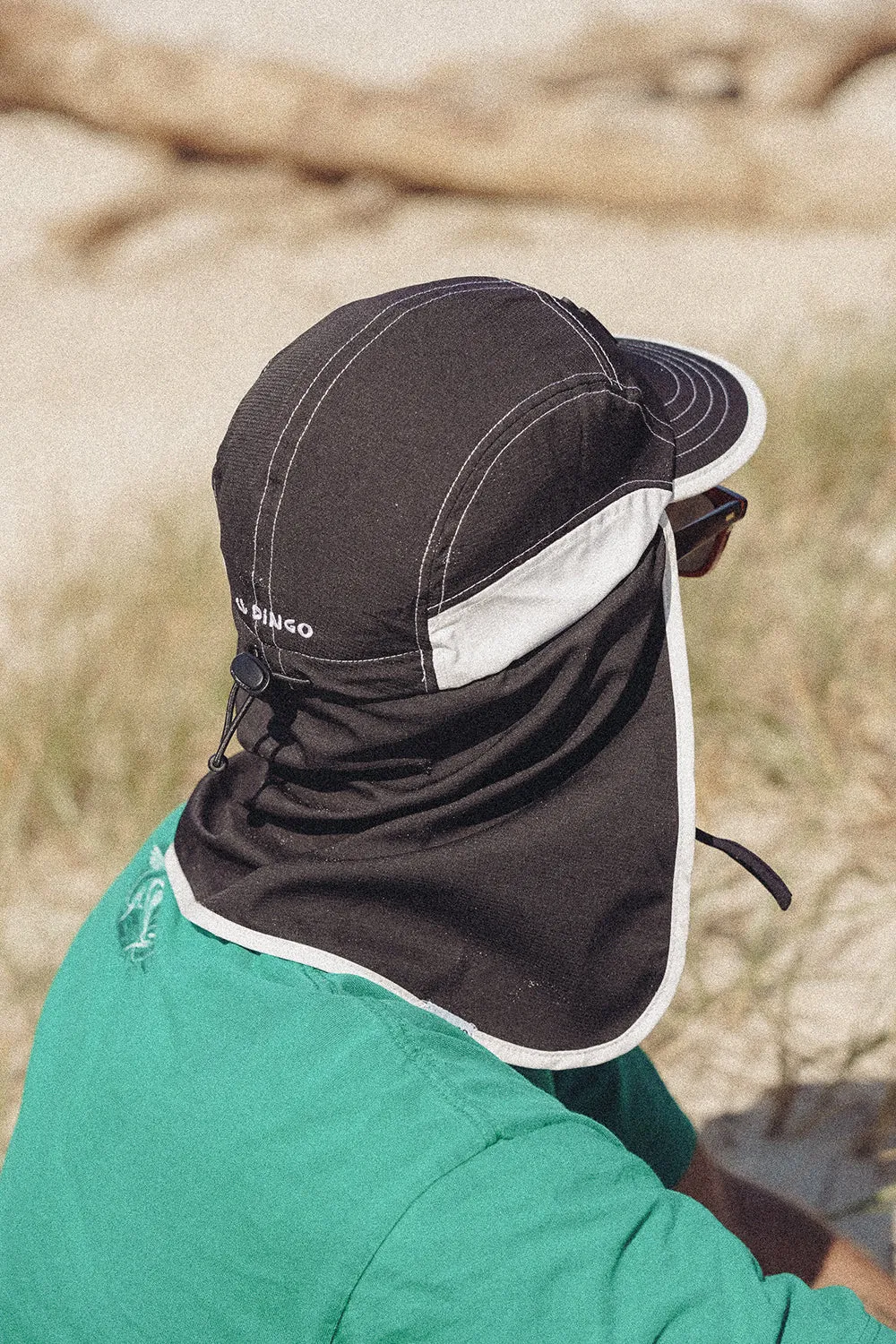 El Dingo Legionnaire Surf Cap - Black White
