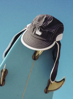 El Dingo Legionnaire Surf Cap - Black White