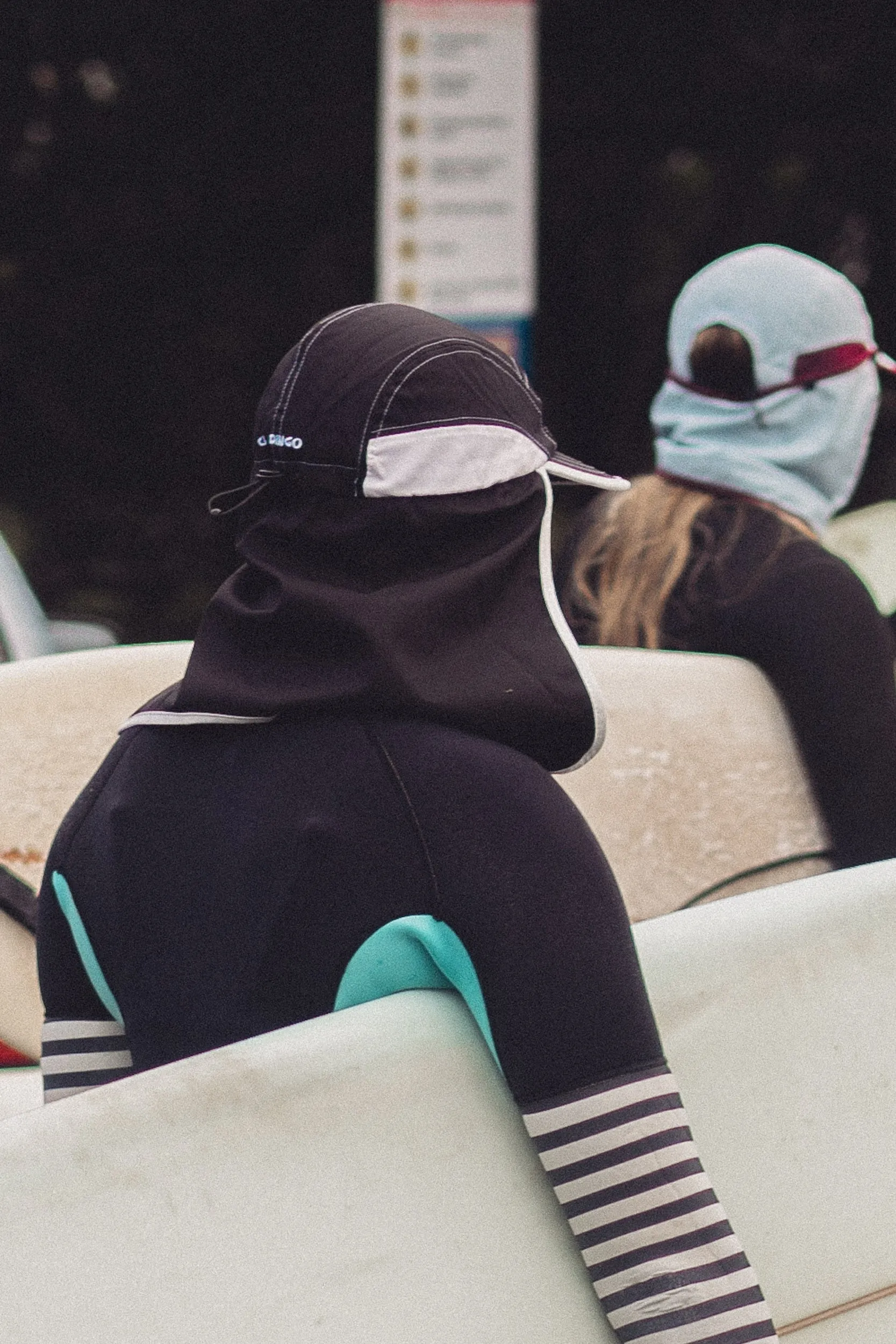 El Dingo Legionnaire Surf Cap - Black White