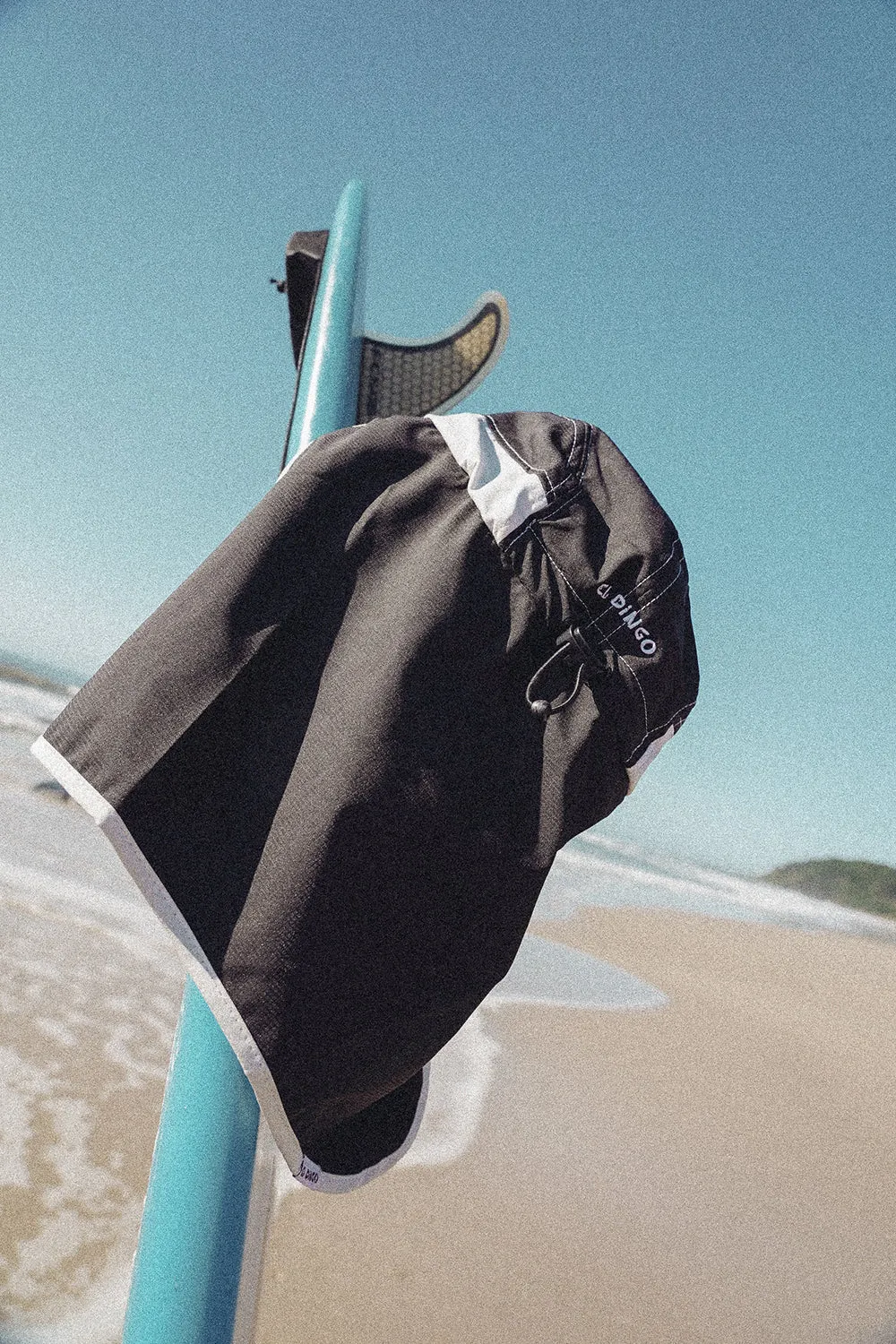 El Dingo Legionnaire Surf Cap - Black White