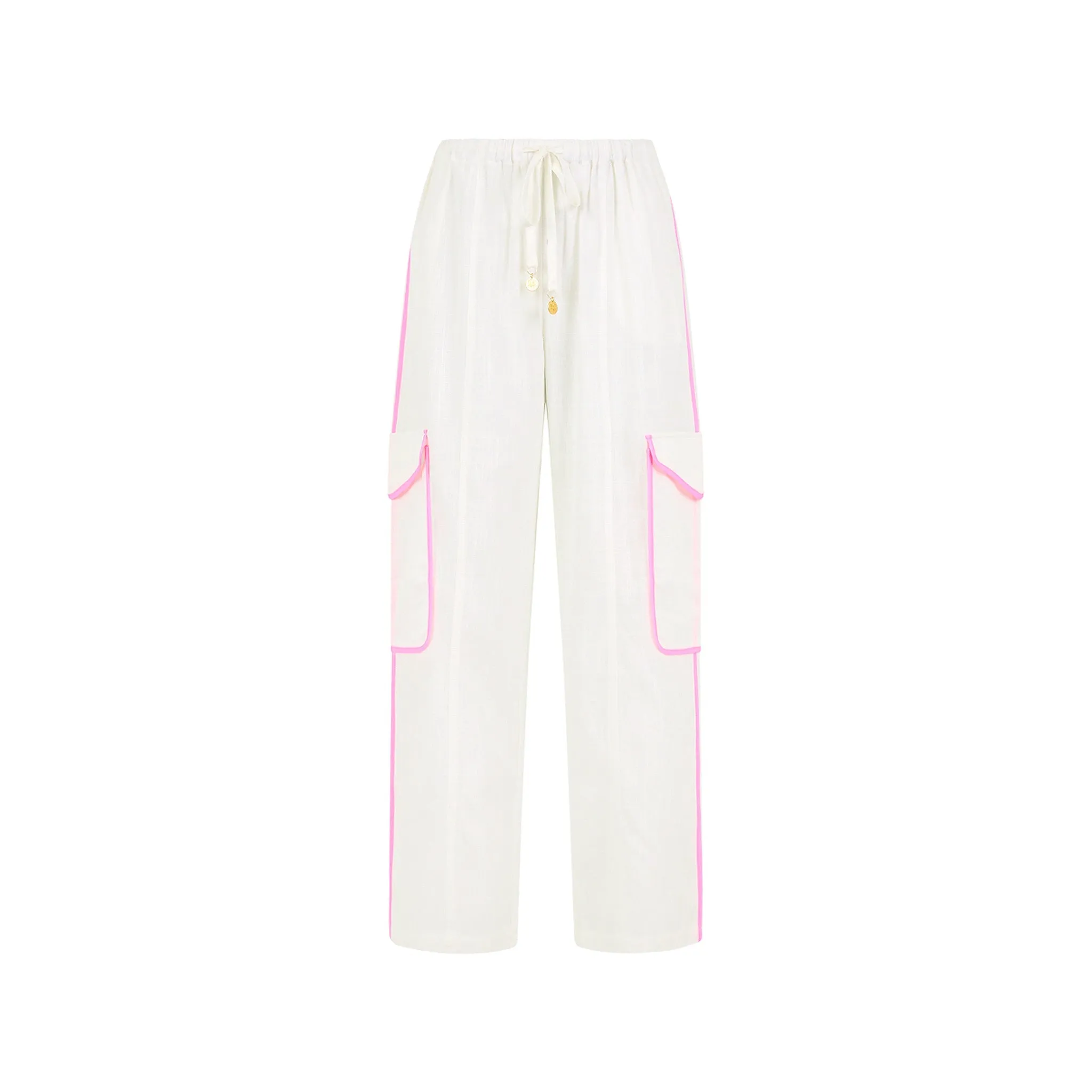 Essential Cargo Pants - White