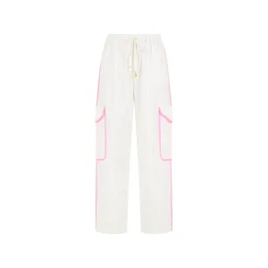 Essential Cargo Pants - White