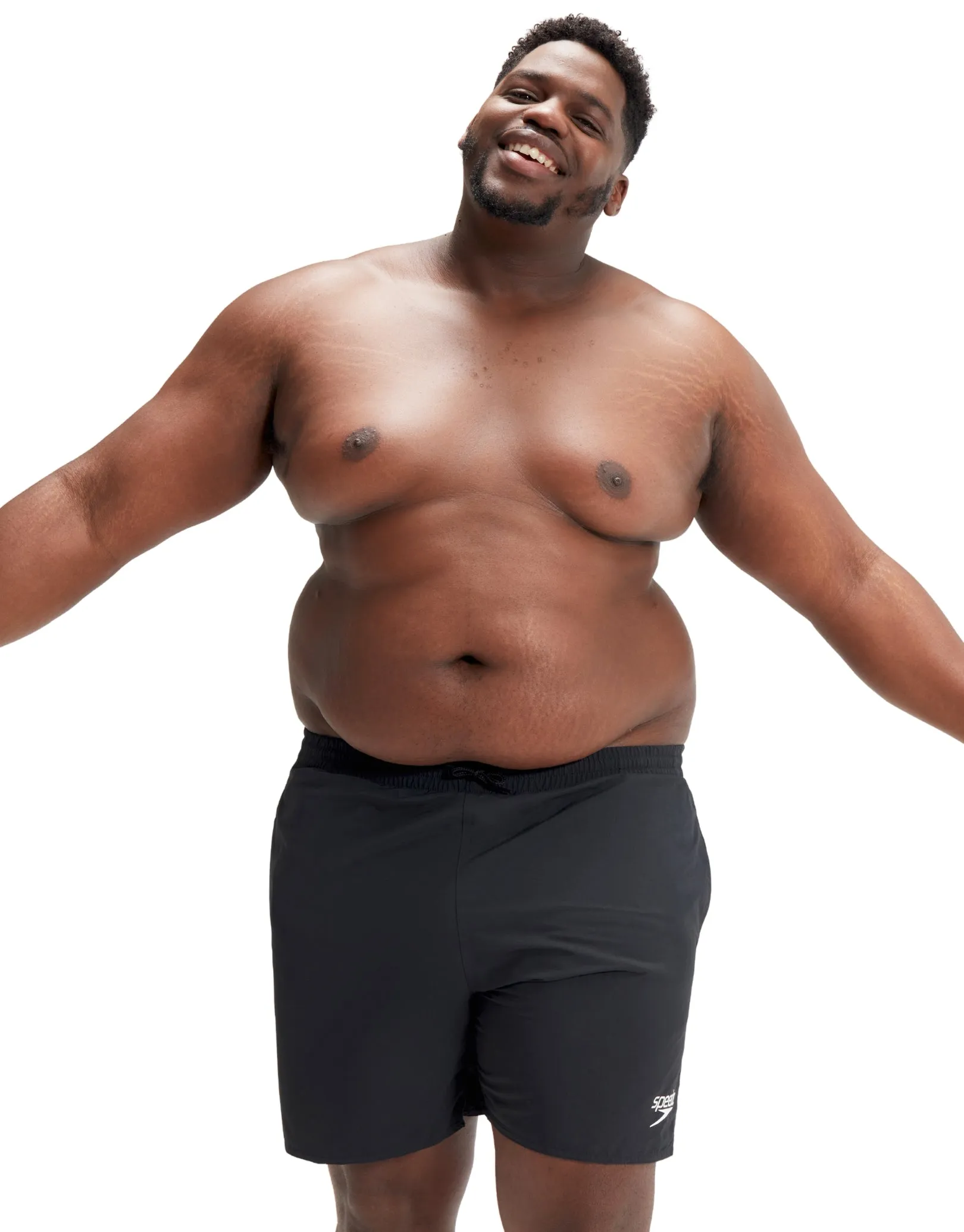 Essentials Plus 16" Watershorts - Plus Size - Black