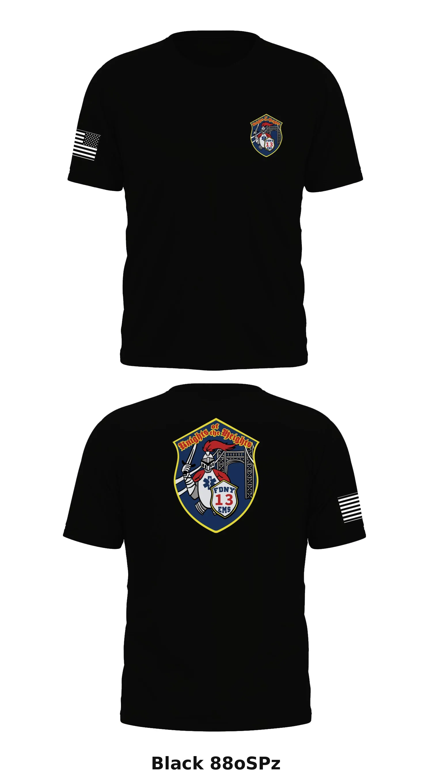 FDNY EMS Station 13 Store 1 Core Men's SS Performance Tee - 88oSPz