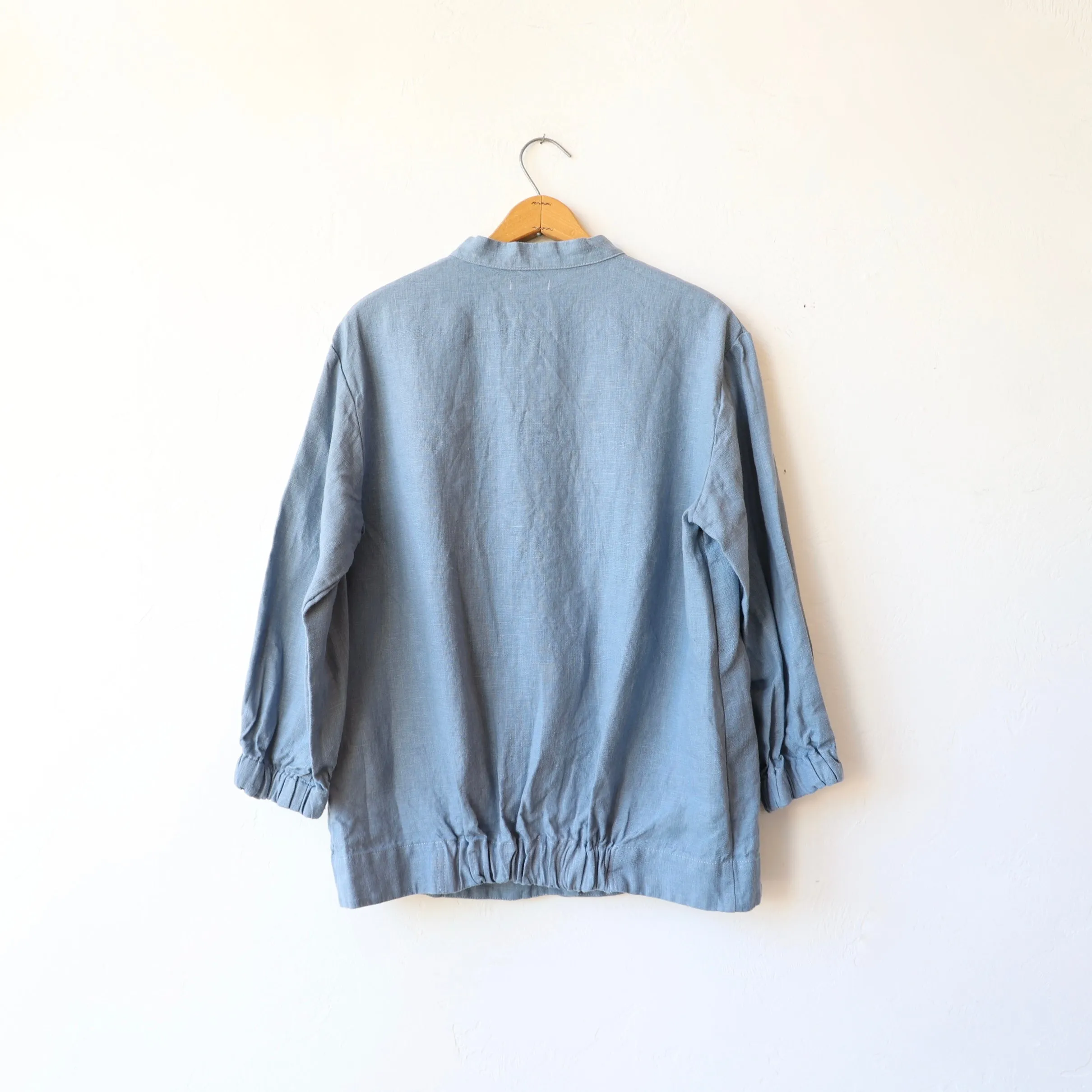 Fog Linen Easy Jacket - Cloud Blue