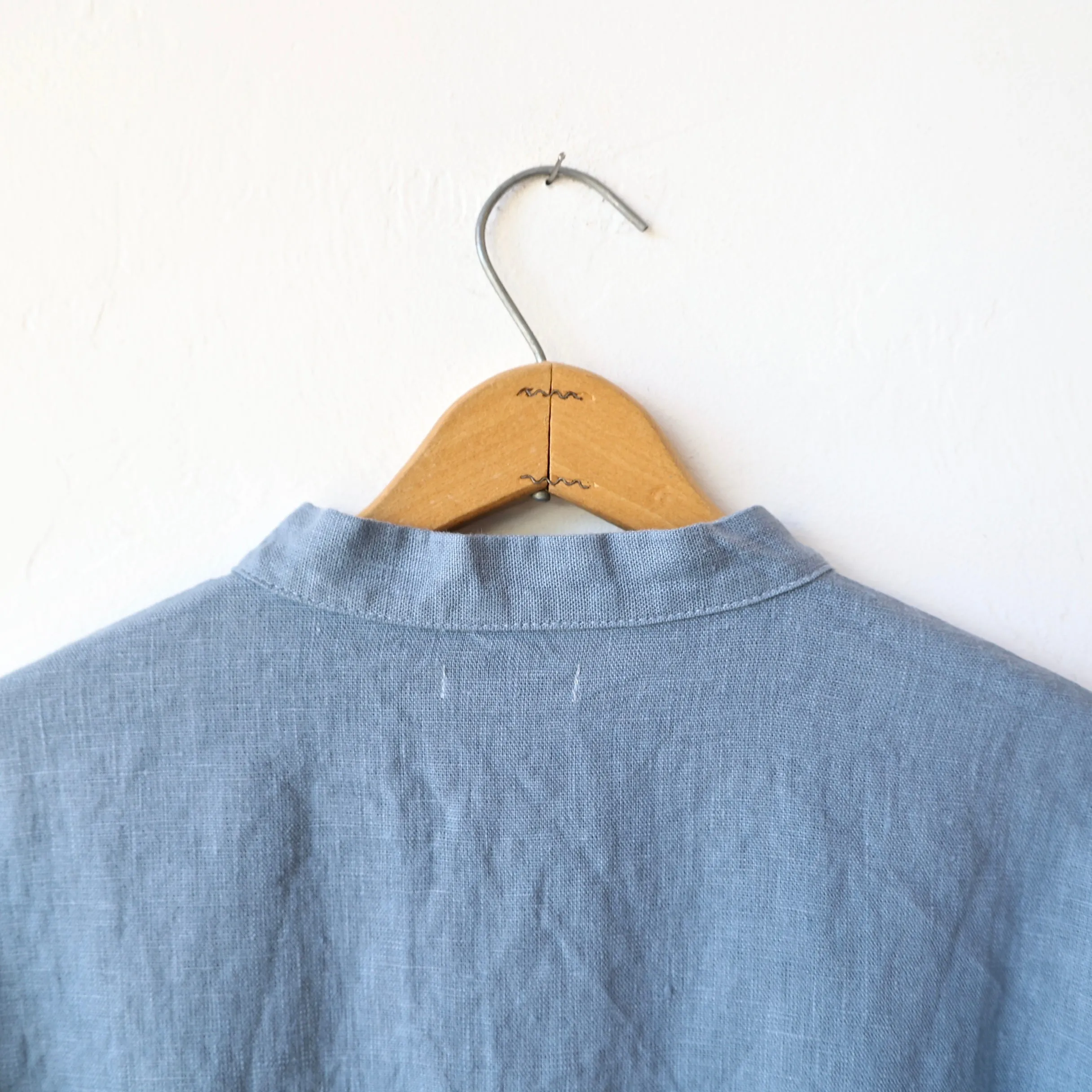Fog Linen Easy Jacket - Cloud Blue