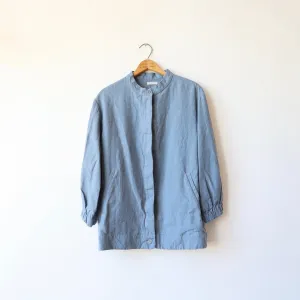Fog Linen Easy Jacket - Cloud Blue