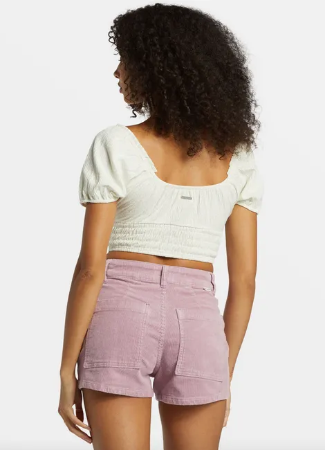Free Fall Corduroy Shorts - Lilac Fog