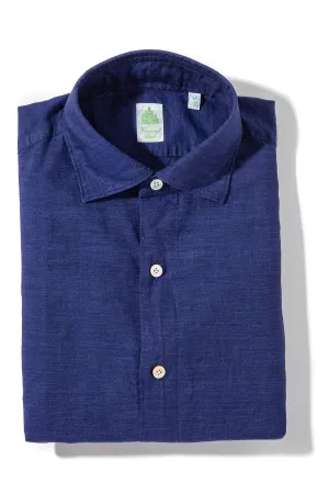 Gibbon Cotton Linen Shirt in Navy