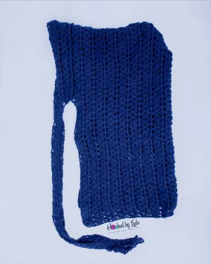 'Gèlè' Crochet Durag in Navy Blue