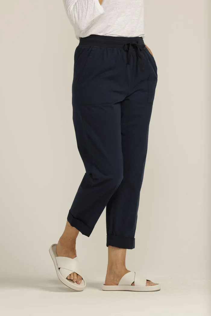 Goondiwindi Cotton Relaxed Rib Knit Waistband Pant - 2 Colours