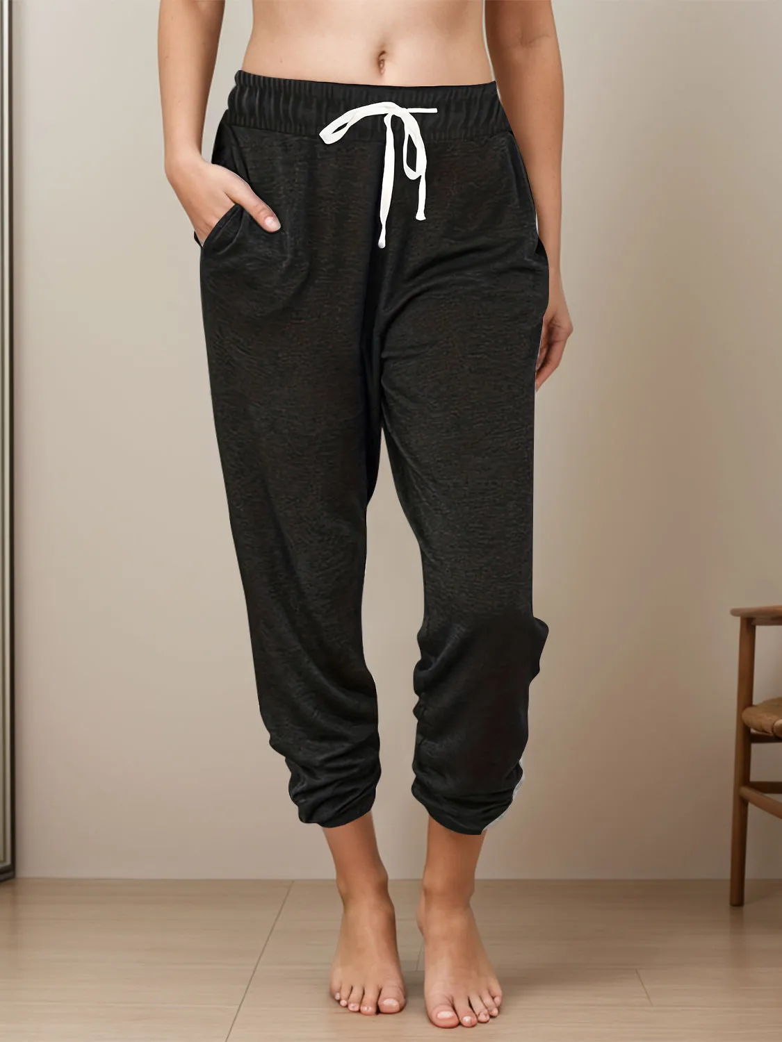Hazel Blues® |  Drawstring Elastic Waist Joggers with Pockets