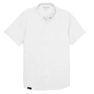 White Men's Cotton Linen Blend Trousers