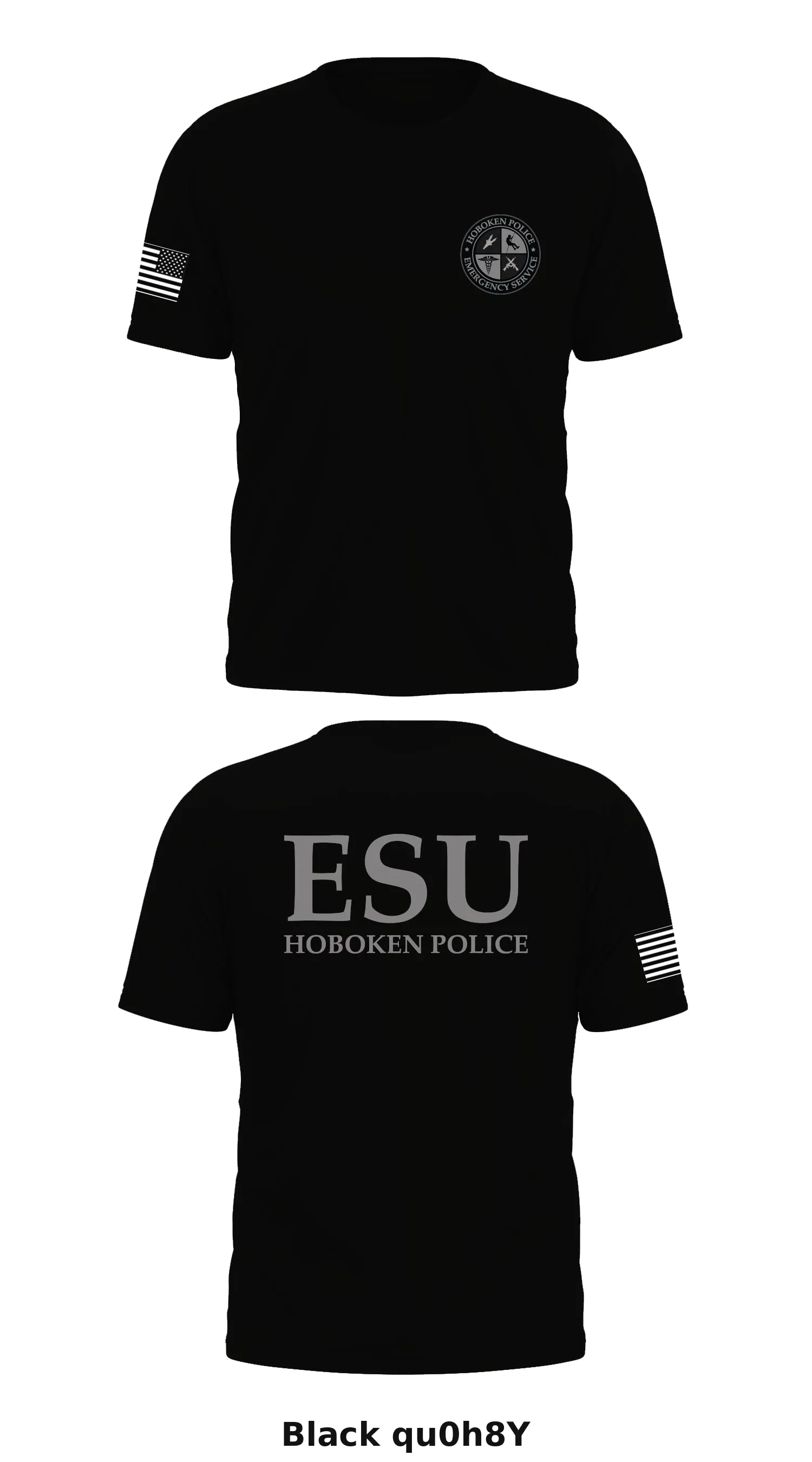 Hoboken Police Emergency Service Unit Store 1 Core Men's SS Performance Tee - qu0h8Y