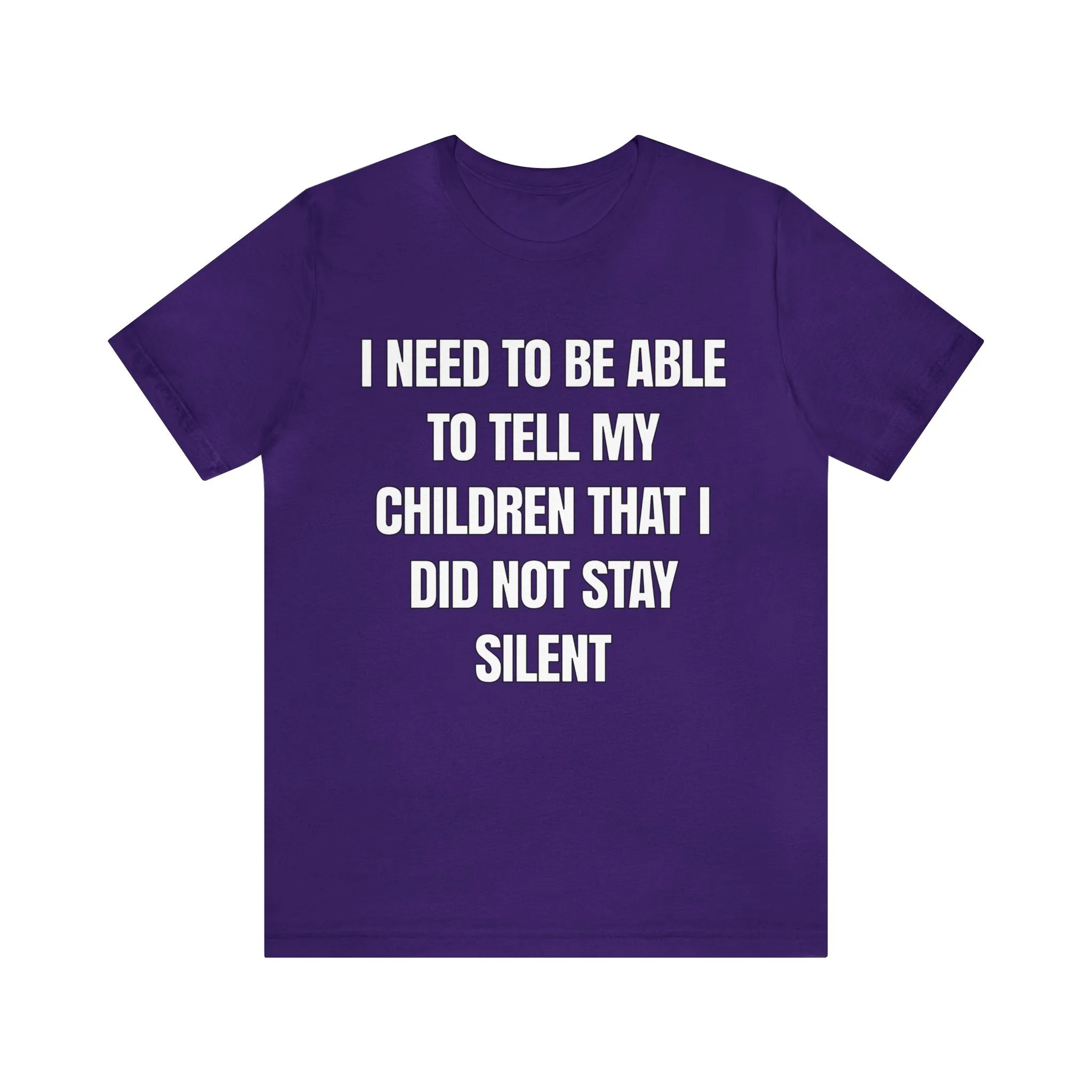 I Did Not Stay Silent...