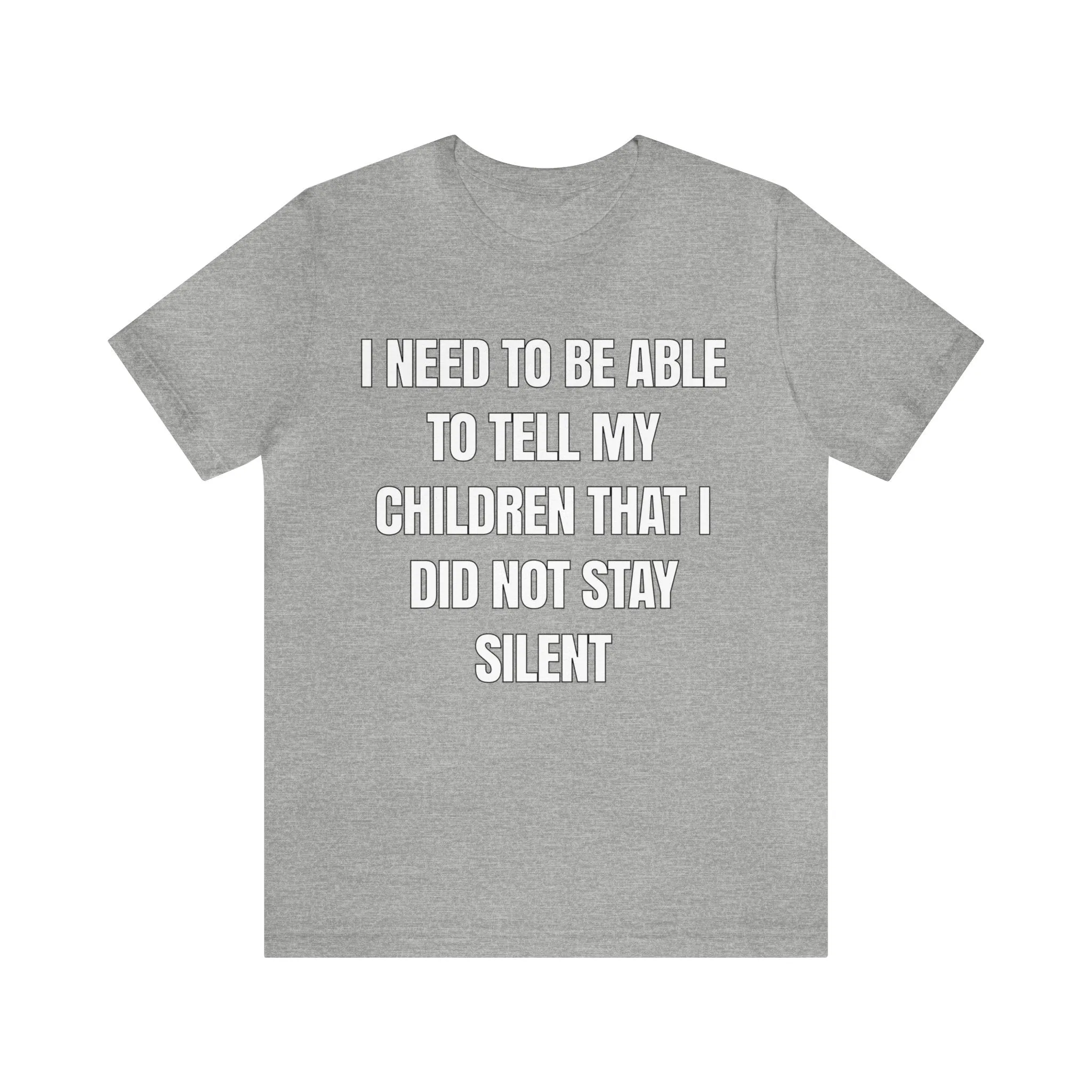 I Did Not Stay Silent...