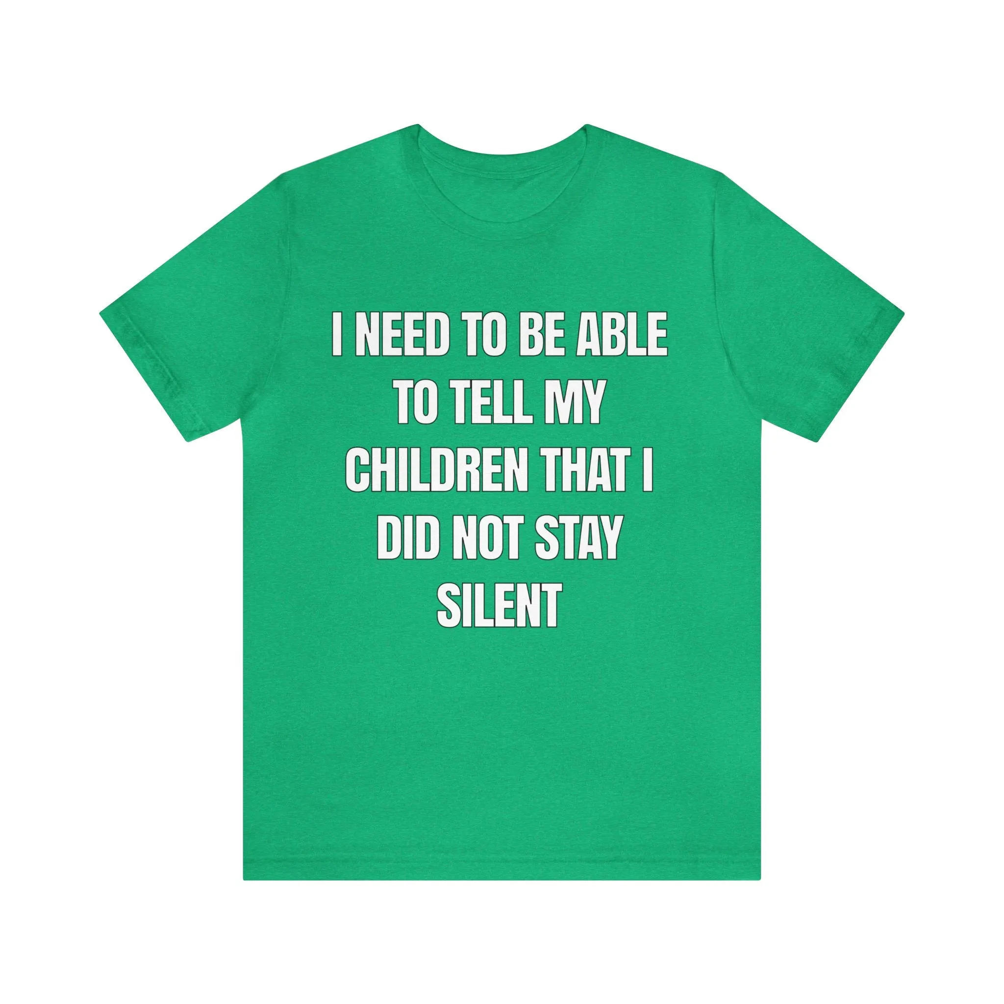 I Did Not Stay Silent...