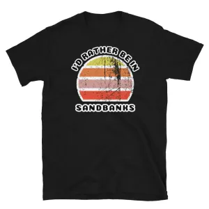 I'd Rather Be In Sandbanks T-Shirt | Vintage Sunset