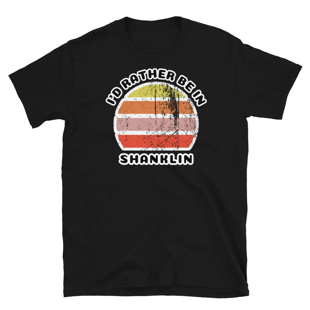 I'd Rather Be In Shanklin T-Shirt | Vintage Sunset