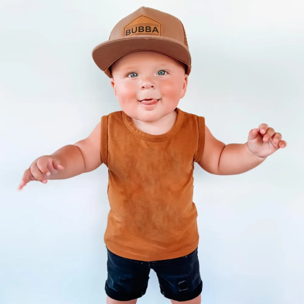 Infant Snapbacks Hats | Bubba Brown Trucker Hat
