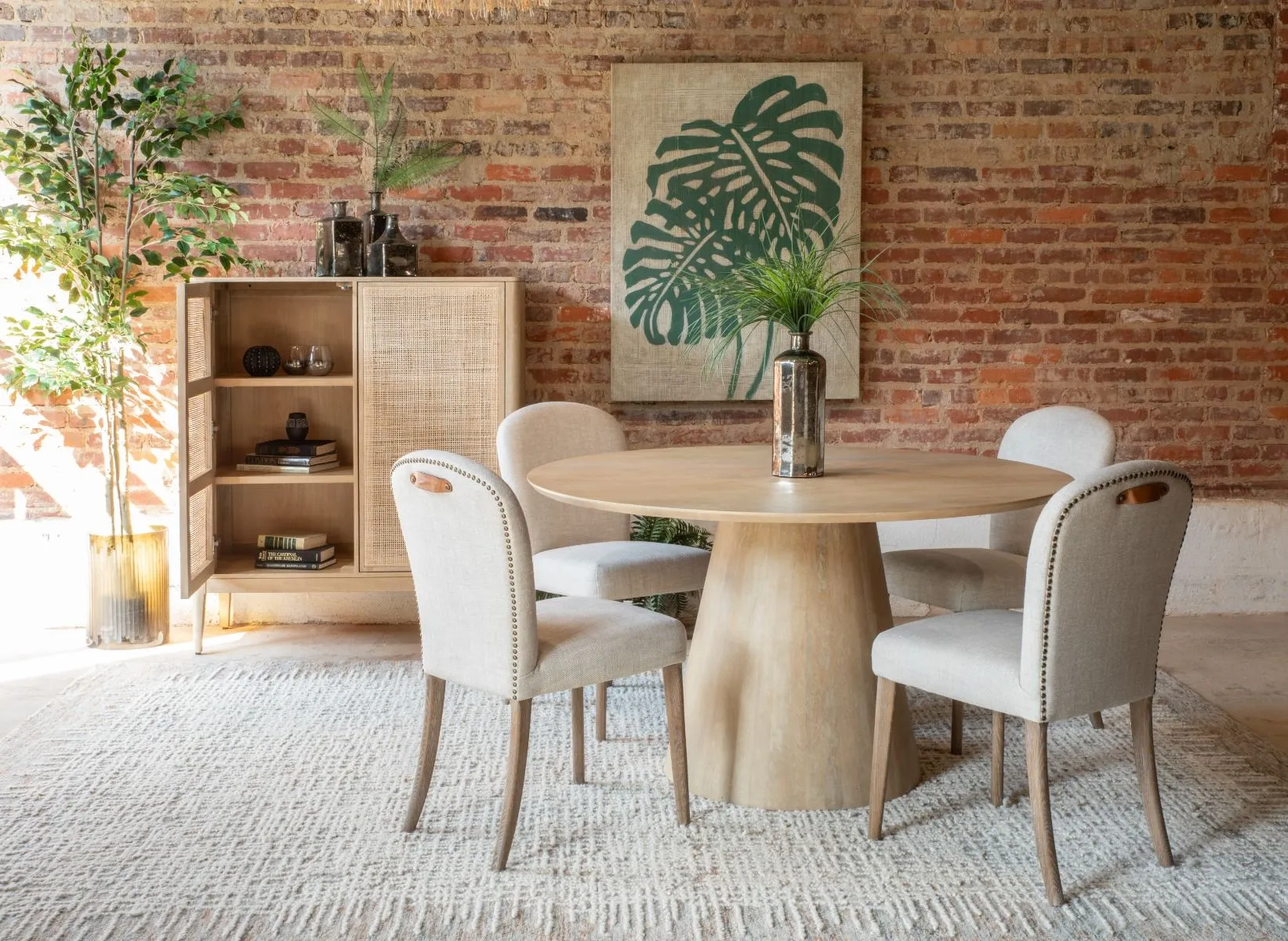 Jessie Dining Chair Beige Linen