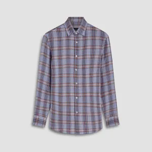 Julian Plaid Check Linen Shirt