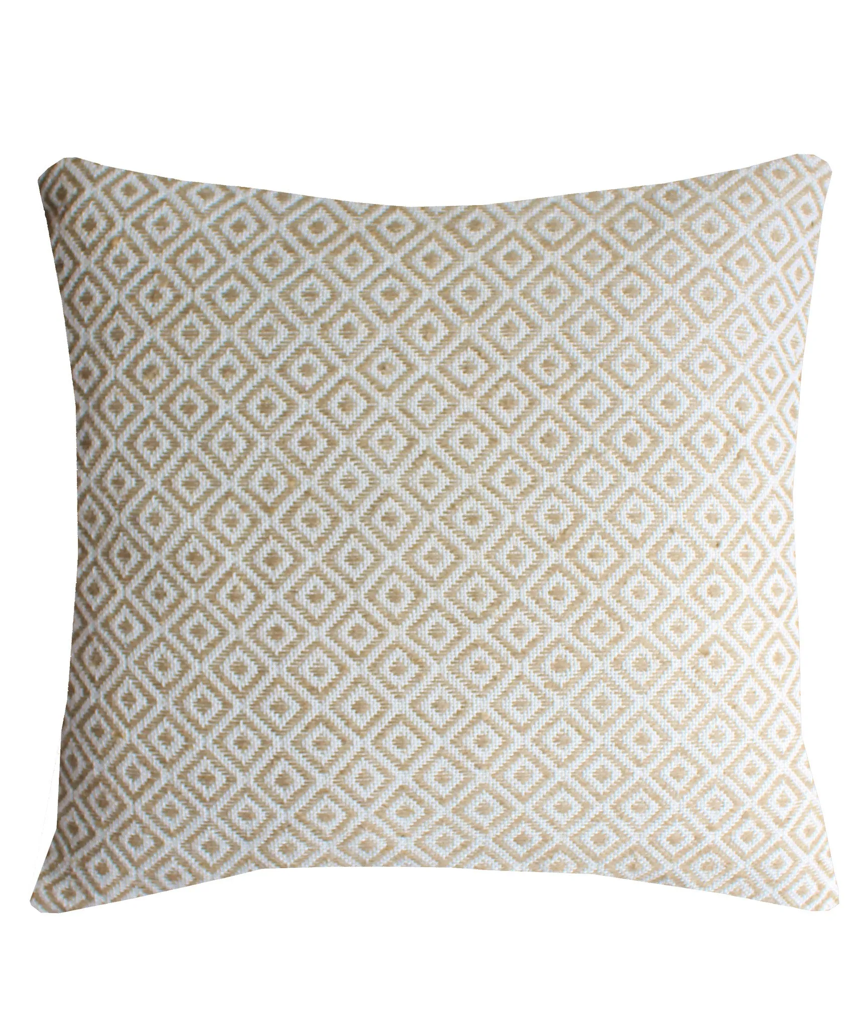 Large Diamond Weave Pillow, Sand