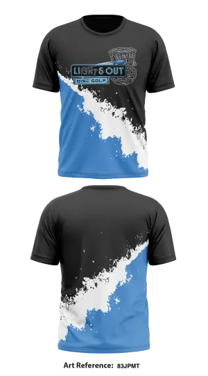 Lights Out Disc Golf Core Men's SS Performance Tee - 83JPmT