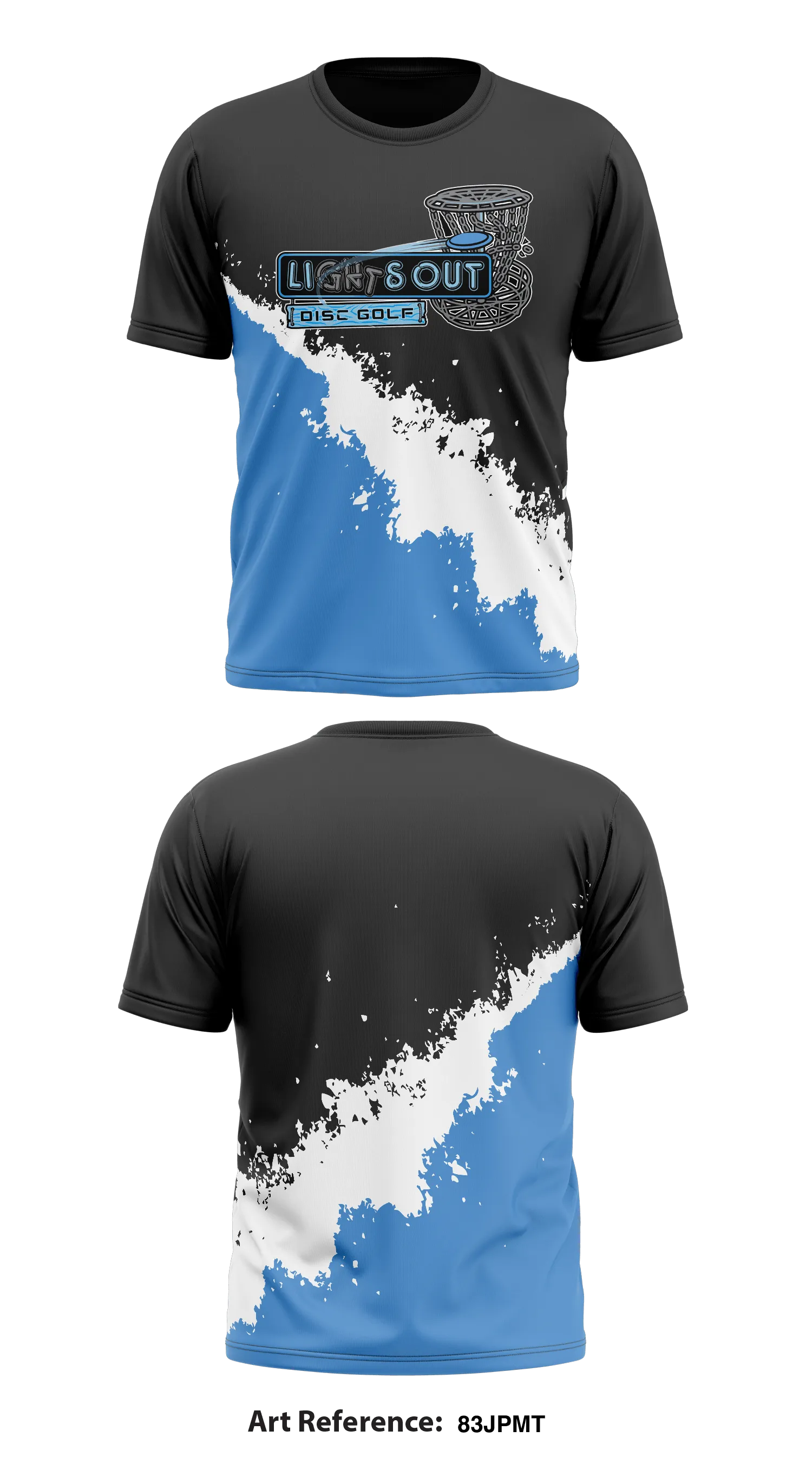 Lights Out Disc Golf Core Men's SS Performance Tee - 83JPmT
