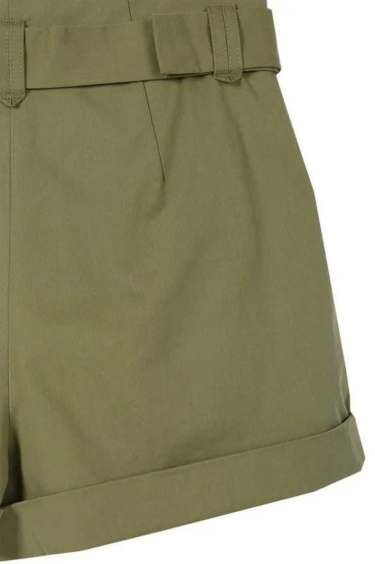 Lilou High Waisted Belted Shorts