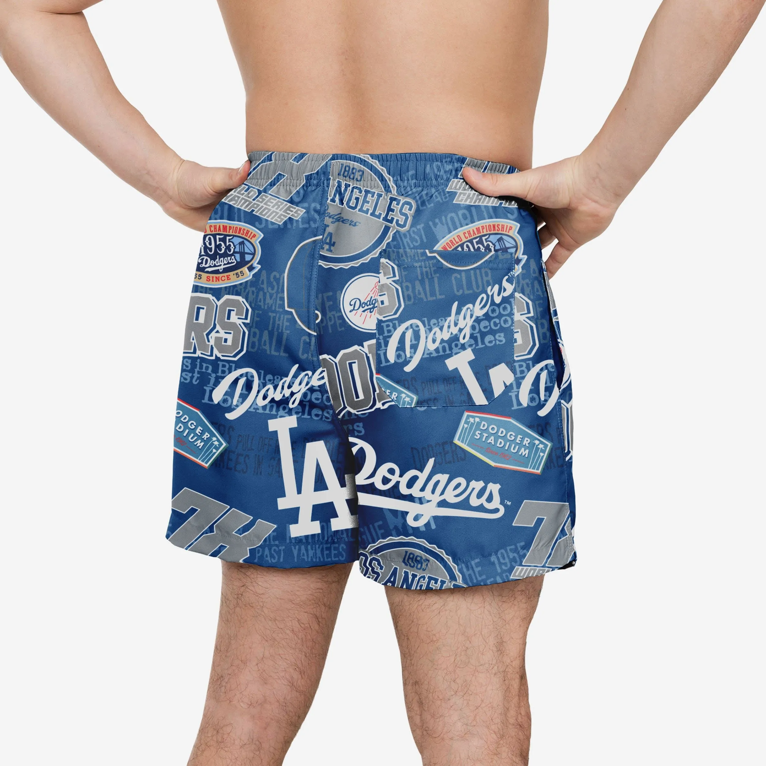 Los Angeles Dodgers Logo Rush Swimming Trunks