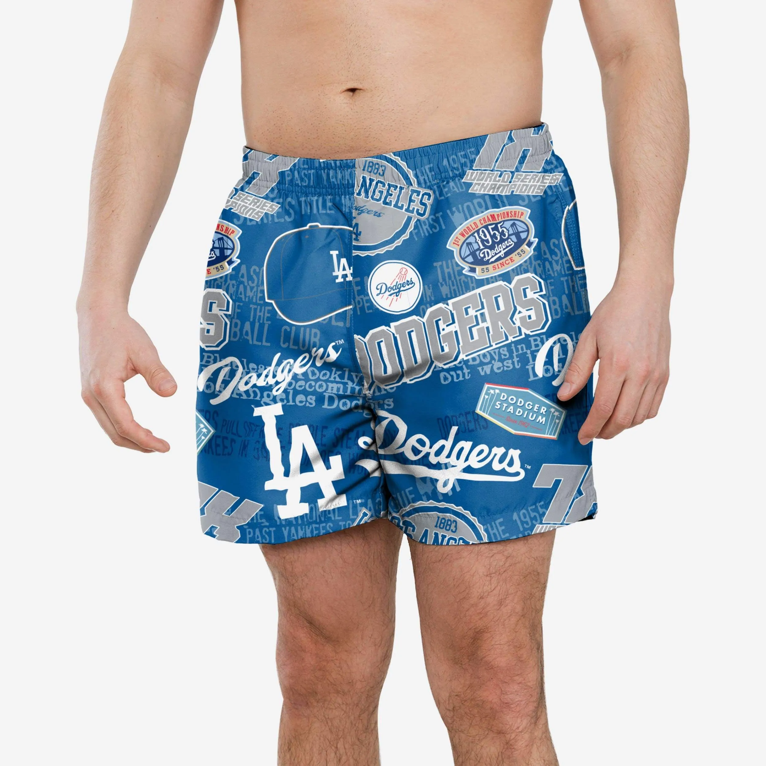 Los Angeles Dodgers Logo Rush Swimming Trunks