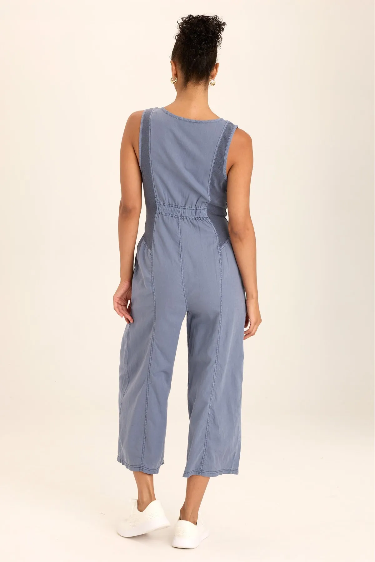 Macgowan Linen Cargo Tank Jumpsuit