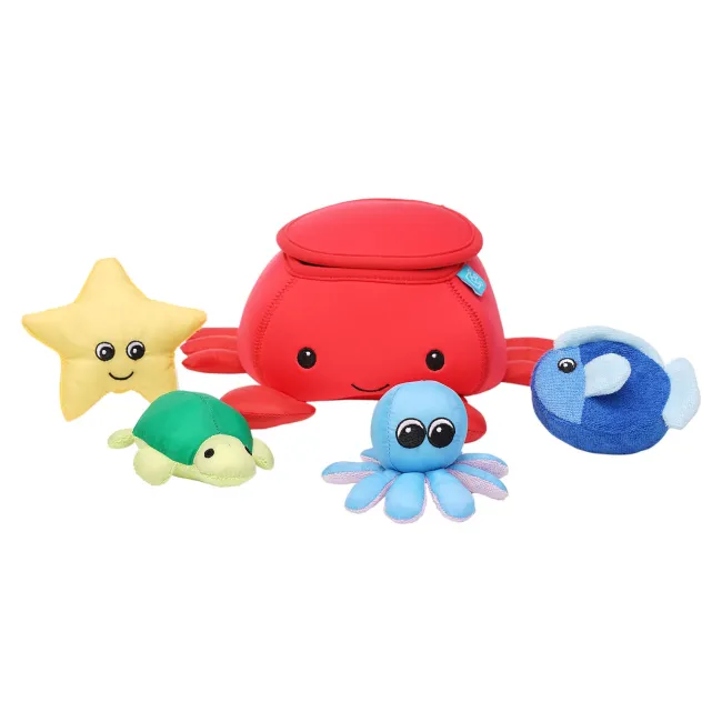 manhattan toy crab floating fill n spill bath toy