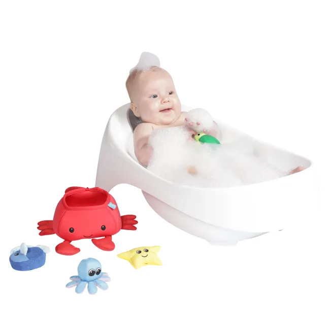 manhattan toy crab floating fill n spill bath toy