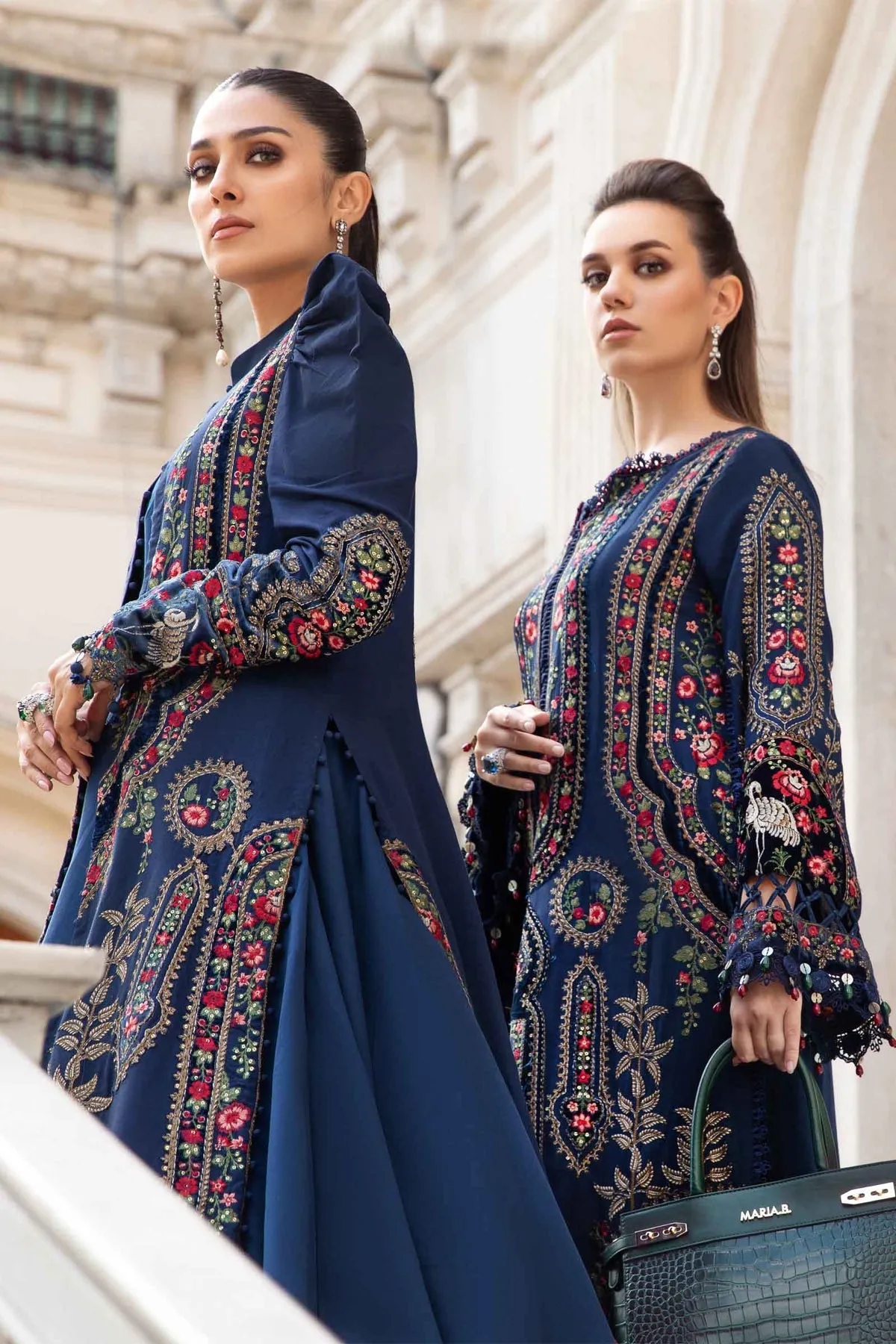 Maria.B | Linen Collection '23 | Navy Blue DL-1109
