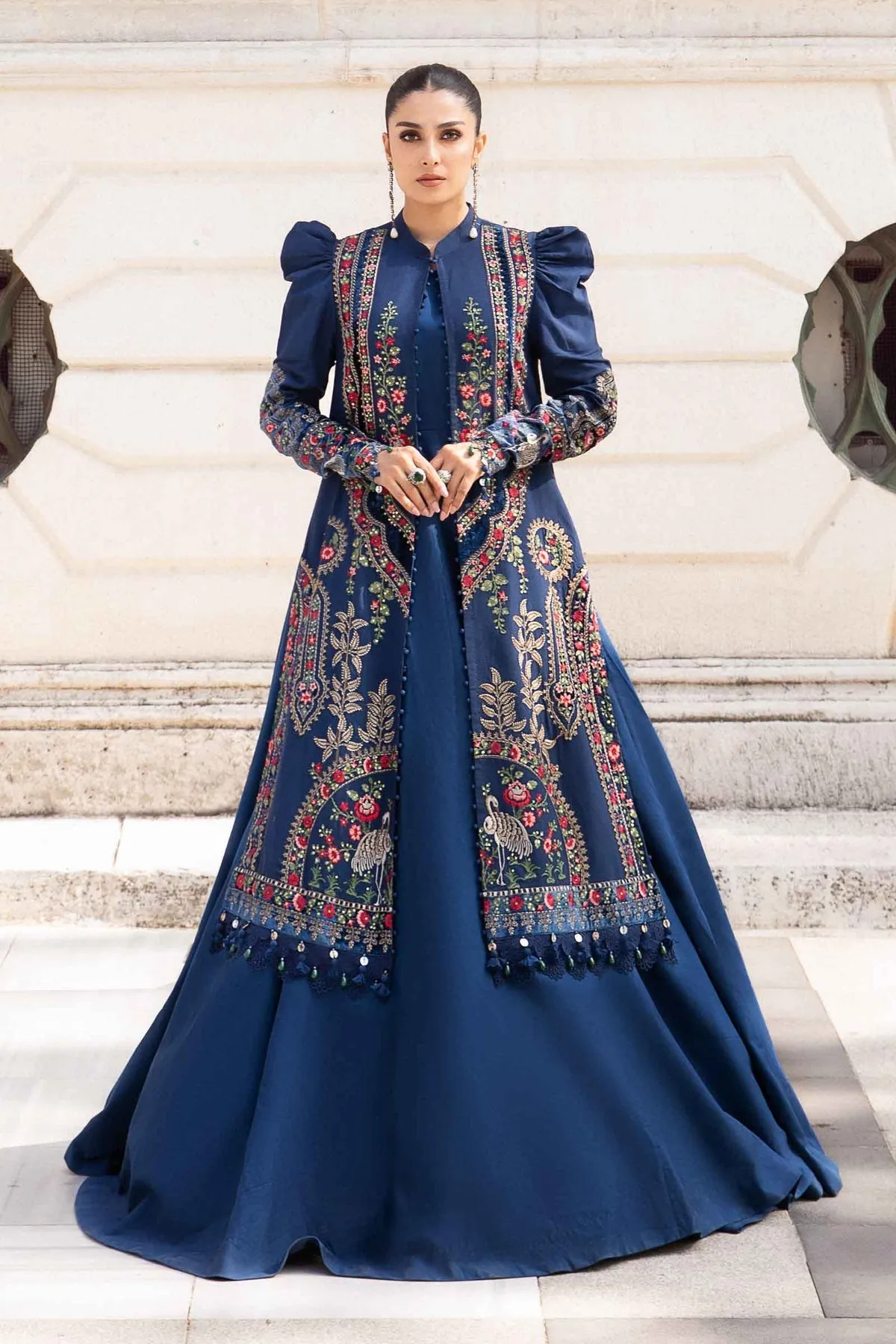 Maria.B | Linen Collection '23 | Navy Blue DL-1109