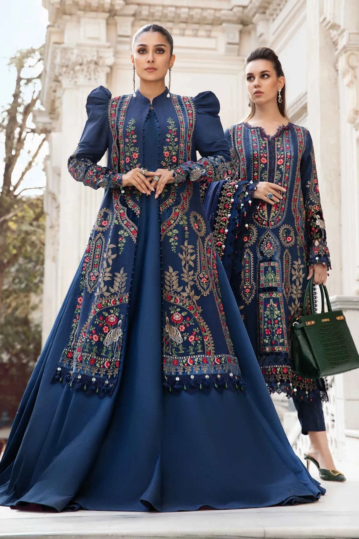 Maria.B | Linen Collection '23 | Navy Blue DL-1109