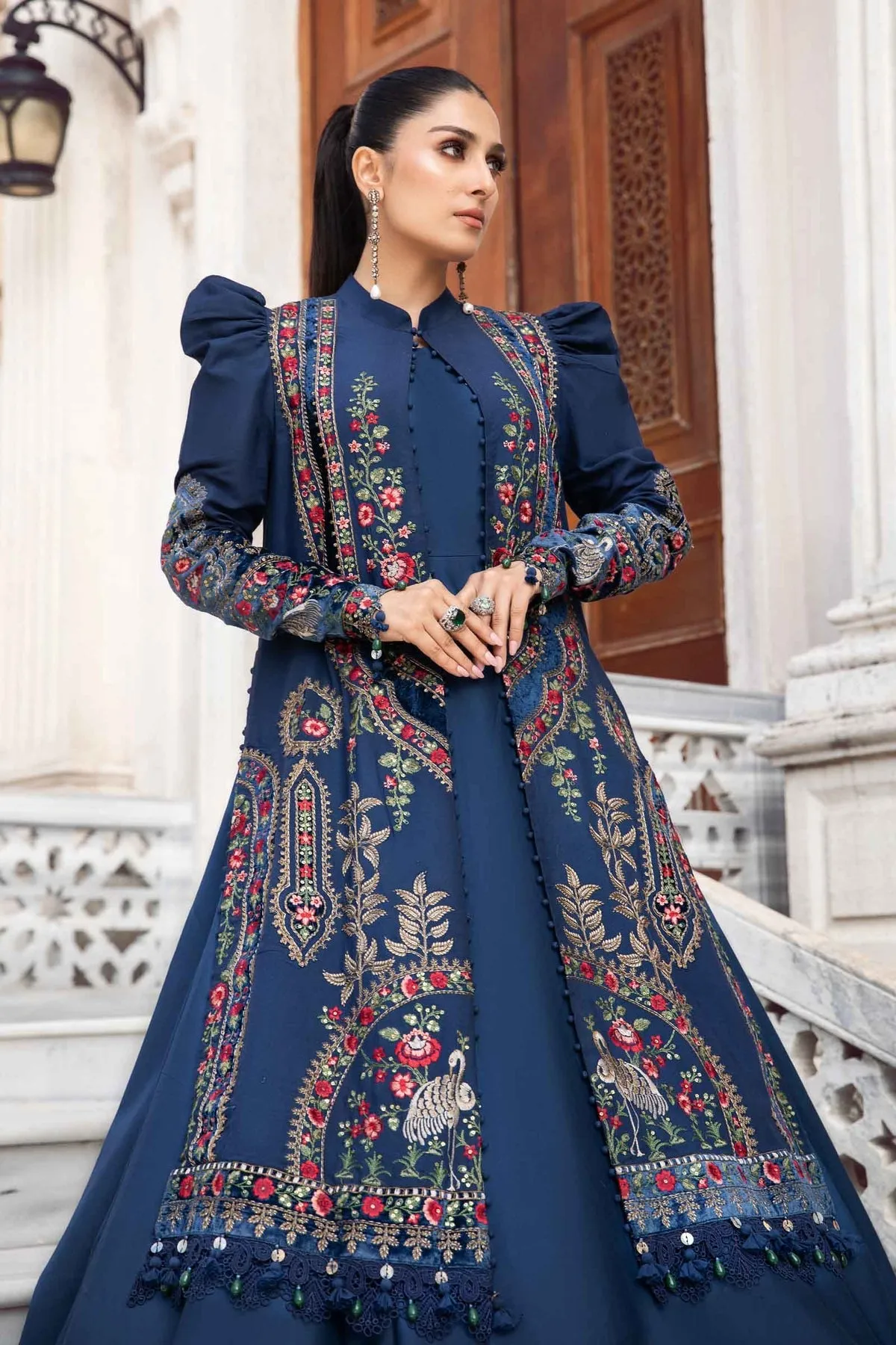Maria.B | Linen Collection '23 | Navy Blue DL-1109