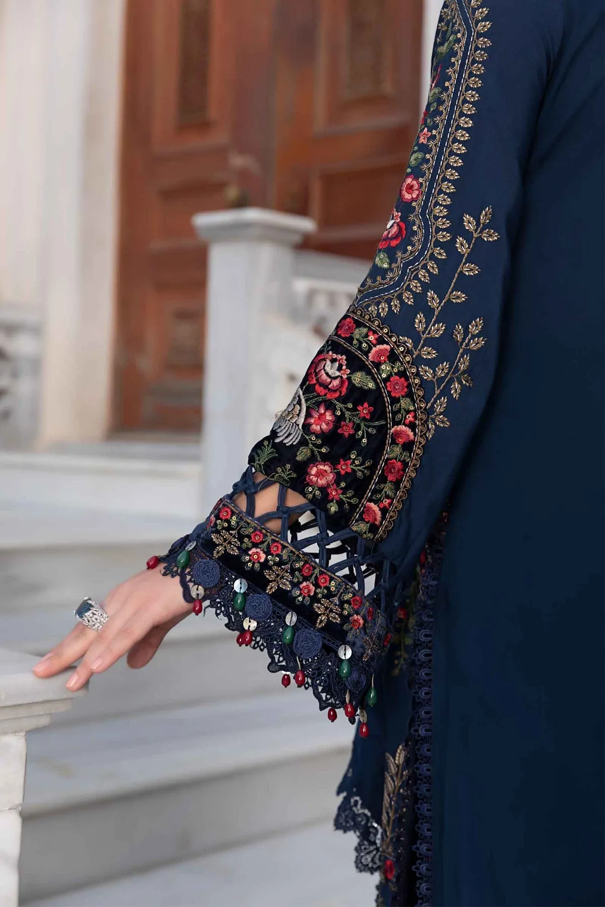 Maria.B | Linen Collection '23 | Navy Blue DL-1109